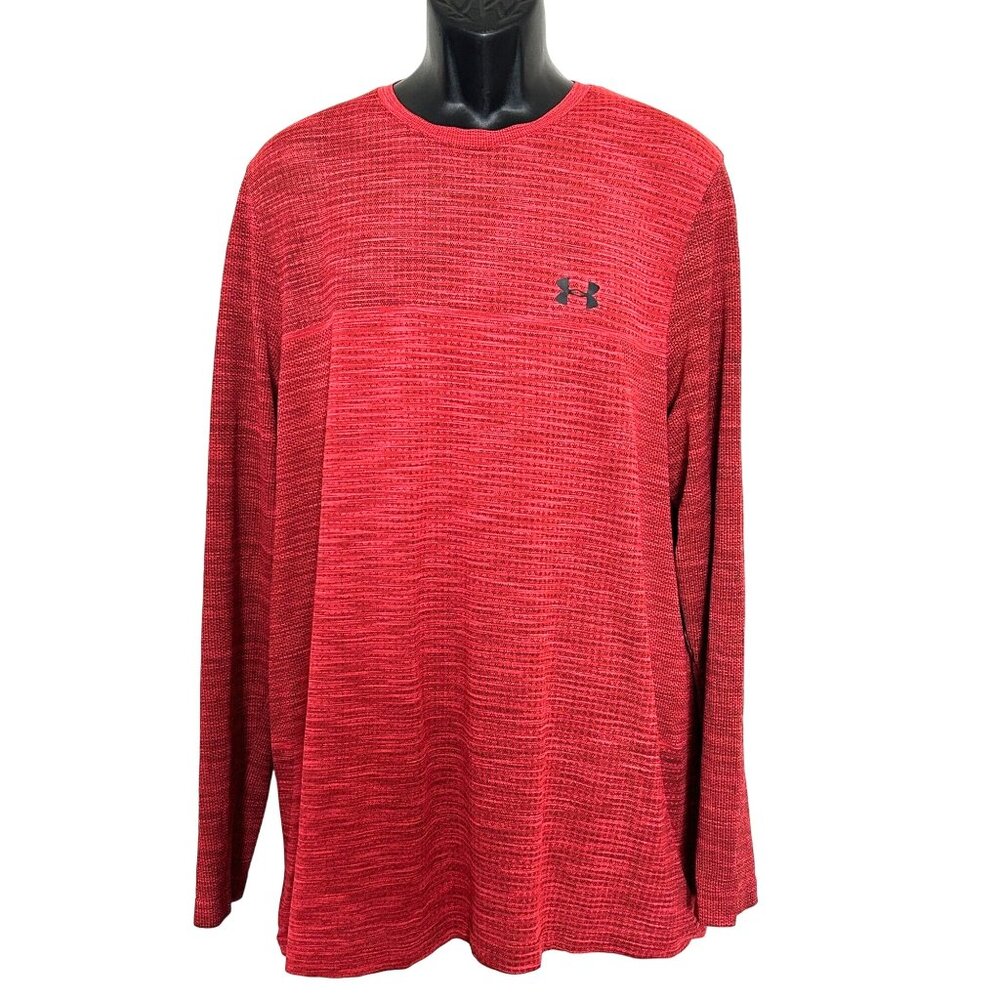 Under Armour Red Long Sleeve Performance Shirt For Men - Size XXL